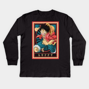 One Piece - Luffy Kids Long Sleeve T-Shirt